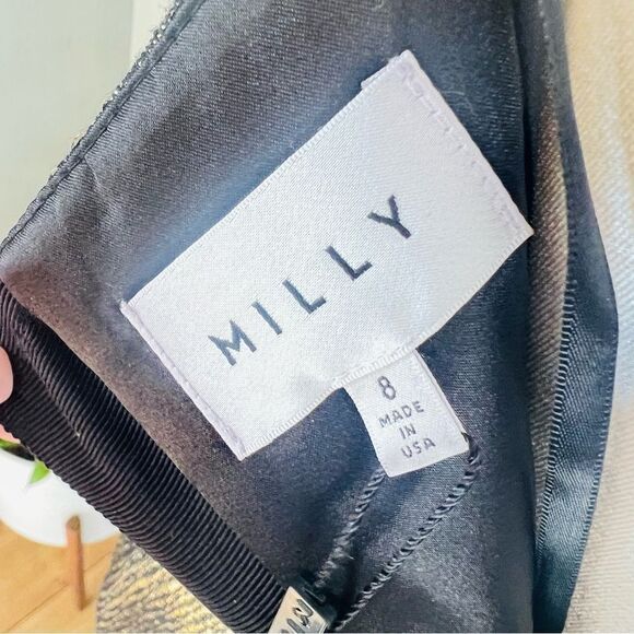 Milly Marta Couture‎ Metallic Strapless Dress, Gold/Black, Boned, Size 8, NWT - Picture 17 of 17